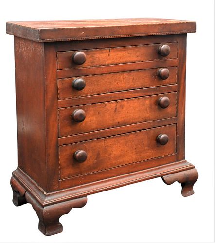 MINIATURE FOUR DRAWER CHESTMiniature 3760a7