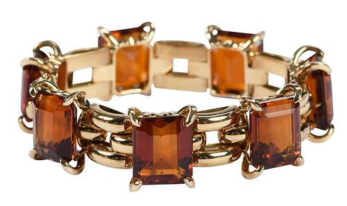 18KT CITRINE BRACELETseven emerald 3760e1