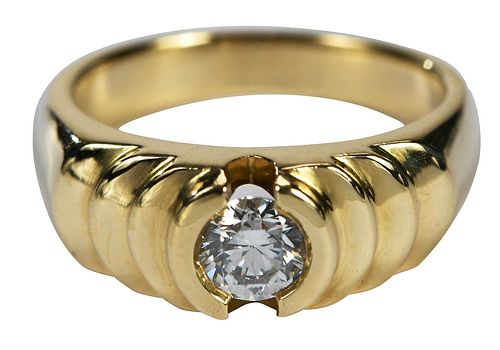 18KT DIAMOND RINGone round brilliant 376100