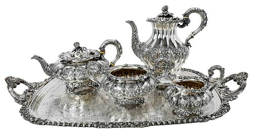 GEORGE IV ENGLISH SILVER FOUR PIECES