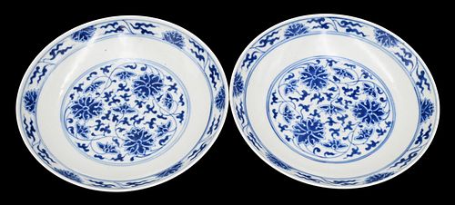 PAIR OF BLUE AND WHITE PORCELAIN 376120