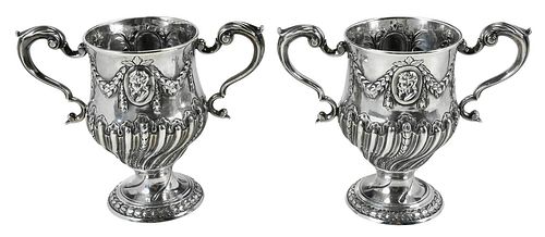 PAIR OF GEORGE III IRISH SILVER 376121