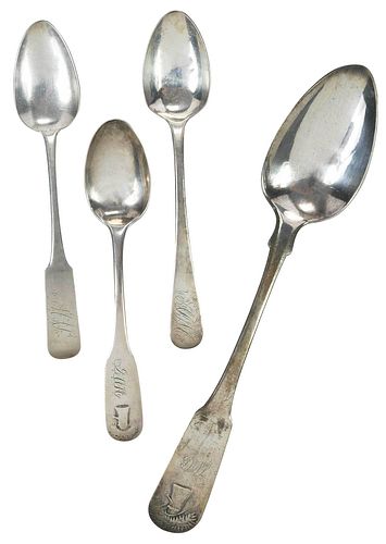 15 PIECE CHARLESTON COIN SILVER SPOONSSouth