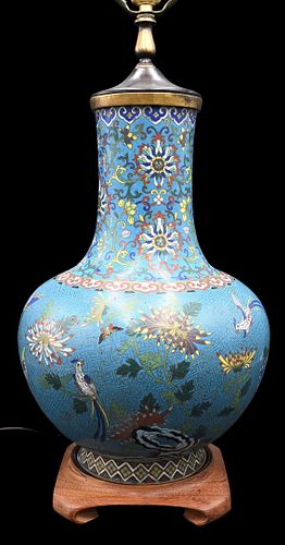 LARGE CLOISONNE VASELarge Cloisonne 376240