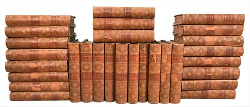 COMPLETE SET OF 29 VOLUMES OF LEATHERBOUND
