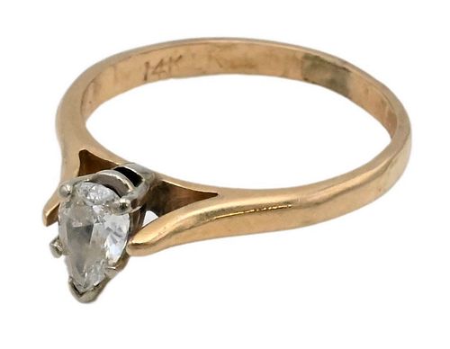 14 KARAT GOLD AND DIAMOND ENGAGEMENT 3762f2