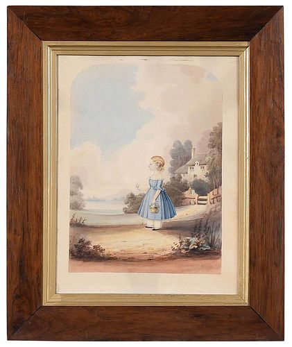 BRITISH SCHOOL PORTRAIT MINIATURE 19th 37631f