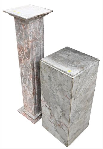 TWO MARBLE PEDESTALSTwo Marble 3763a7