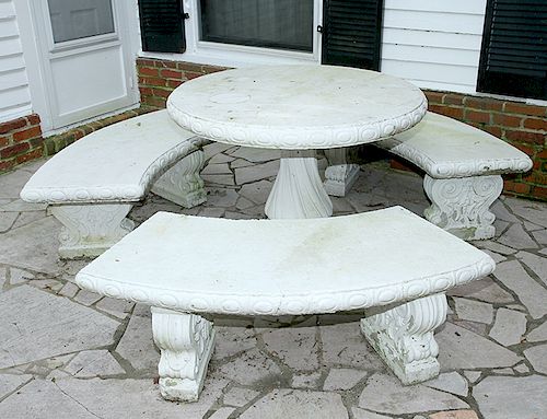 CONCRETE PATIO SETA concrete table 373d36