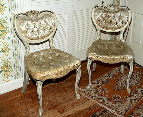 BOUDOIR CHAIRSA pair of mid 20th 373d40