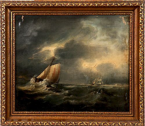 SEASCAPE PAINTINGA 19th century 373d54