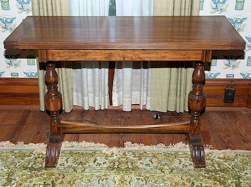 LIBRARY TABLEA 1930s twist top table