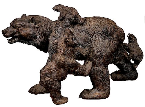 BRONZE BEAR FAMILY PROBABLY 50 373d7a