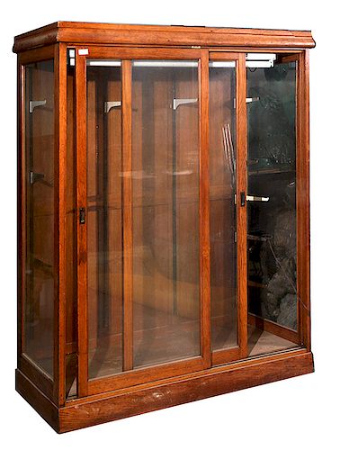 COUNTRY STORE OAK DISPLAY CASE,COUNTRY