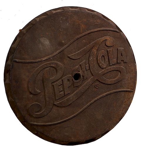 PEPSI-COLA CAST IRON STREET SIGN