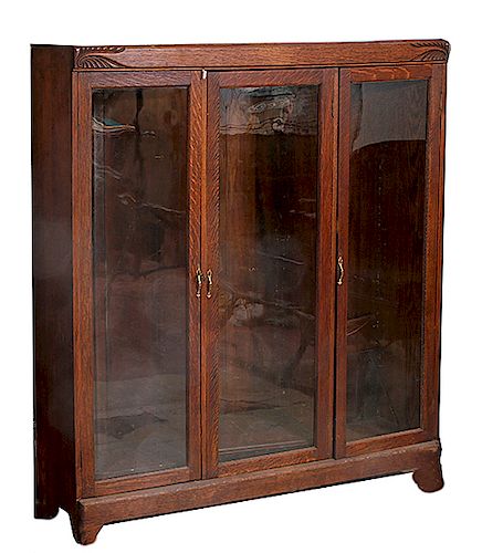 OAK CABINET/BOOKCASEOAK CABINET/BOOKCASE,