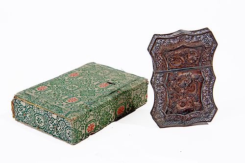 CHINESE CARD CASEAN ORNATE FILIGREE