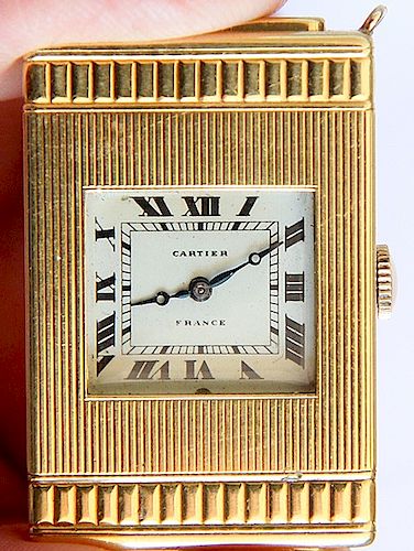 CARTIER SHUTTER 18K WATCHAN UNUSUAL 373dcd