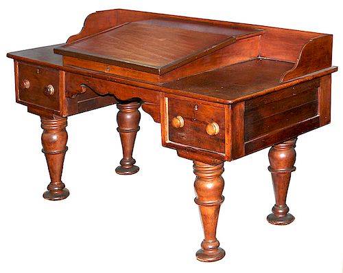 EMPIRE WRITING DESKA ca 1830 walnut 373def