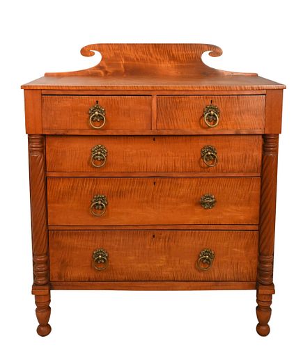 TIGER MAPLE AND BIRCH CHEST OF 373e38