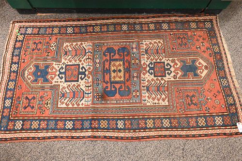 CAUCASIAN ORIENTAL THROW RUGCaucasian 373e75