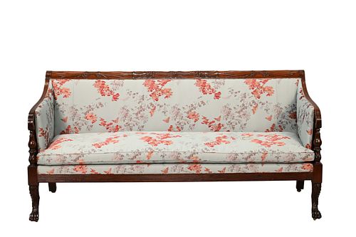 FEDERAL DUNCAN PHYFE MAHOGANY SOFAFederal 373e6f