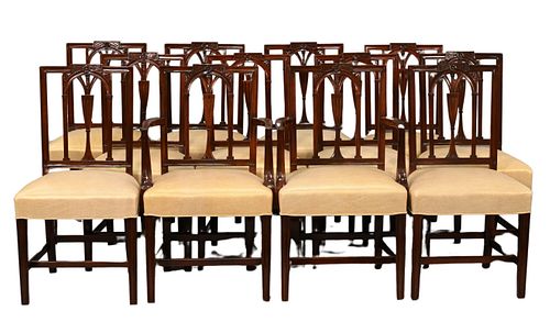 SET OF 12 GEORGE III STYLE DINING 373ec9