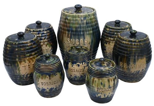 GROUPING OF EIGHT SCOTTISH POTTERY