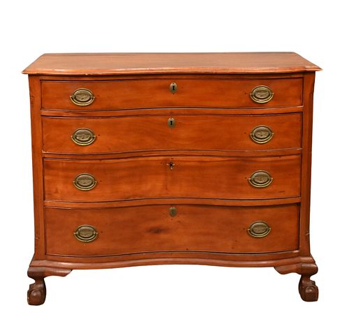 CHIPPENDALE CHERRY CHESTChippendale 373f0c