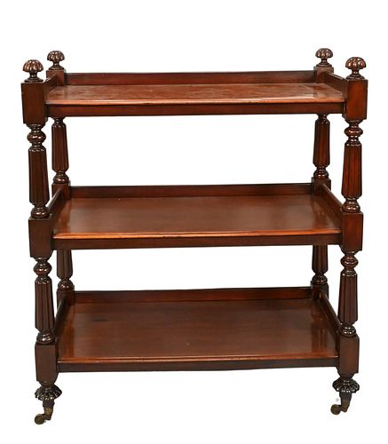 WILLIAM IV MAHOGANY THREE TIER 373f44