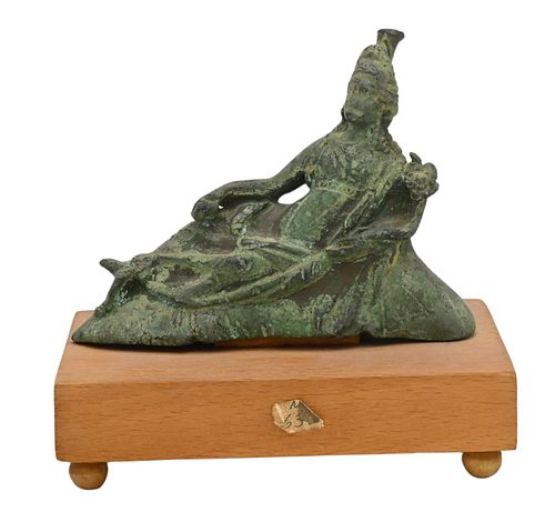 ROMAN BRONZE RECLINING FORTUNARoman 373fcd