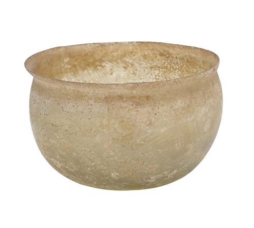 ROMAN YELLOW GLASS BOWLRoman Yellow