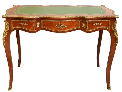 LOUIS XV STYLE DESK WITH TOOLED 37403c
