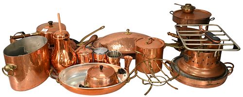 LARGE GROUPING OF BRASS AND COPPER 374048