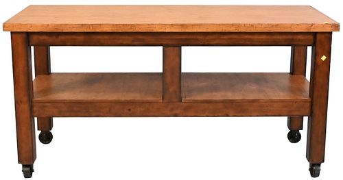 POTTERY BARN TABLE ON WHEELSPottery 374087