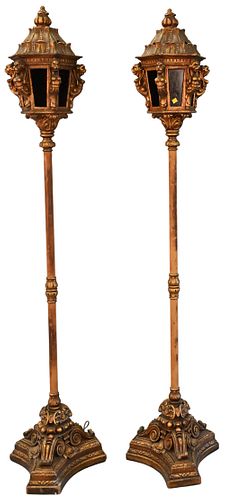 PAIR OF BAROQUE STYLE TORCHERSPair 3740a3