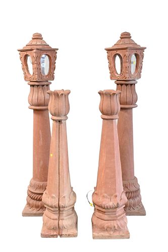 SET OF FOUR EARTHENWARE OUTDOOR 3741b1