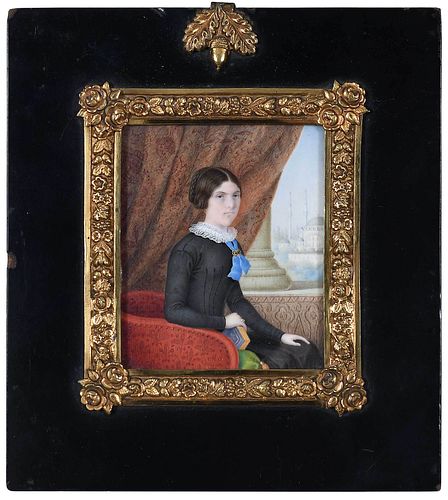 BRITISH SCHOOL PORTRAIT MINIATURE  3741c2