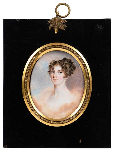 BRITISH MOURNING PORTRAIT MINIATURE(early