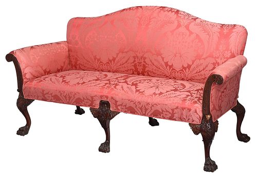 GEORGE II STYLE CARVED MAHOGANY