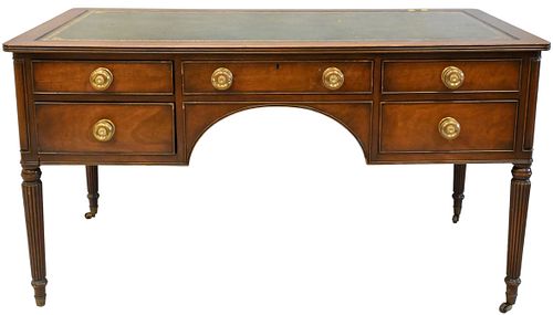 GEORGE IV STYLE MAHOGANY DESKGeorge