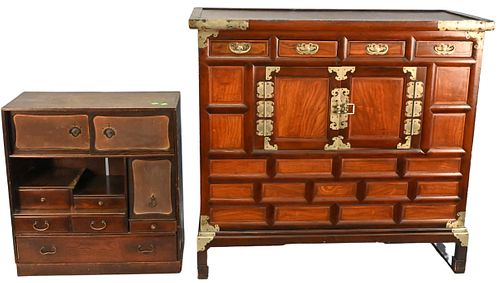 LOT OF TWO ASIAN STYLE CABINETSLot 374225