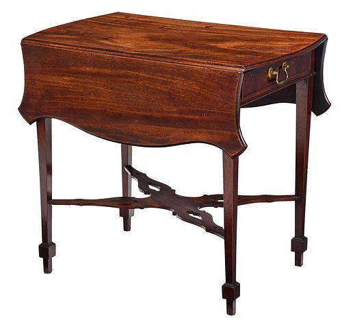 GEORGE III FIGURED MAHOGANY PEMBROKE 374235