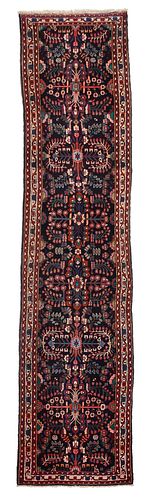 PERSIAN HAND KNOTTED RUNNER20th