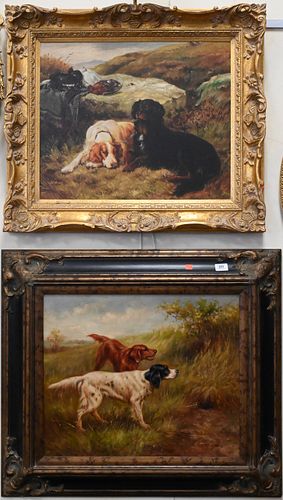 TWO 20TH CENTURY OIL ON CANVAS PAINTINGS