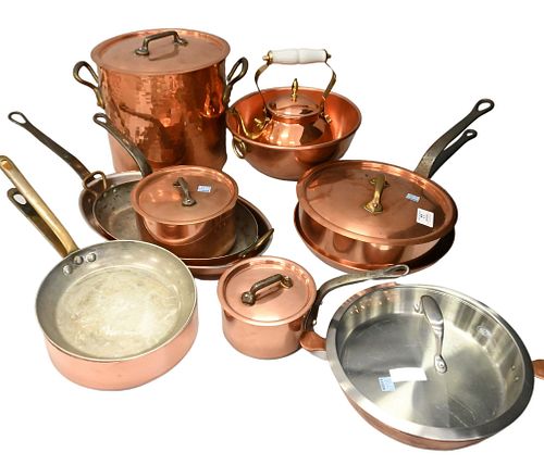 LARGE GROUPING OF COPPER AND BRASS 37440a