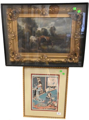 TWO FRAMED PIECESTwo Framed Pieces 37441e