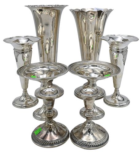 EIGHT PIECE WEIGHTED STERLING SILVEREight 374435