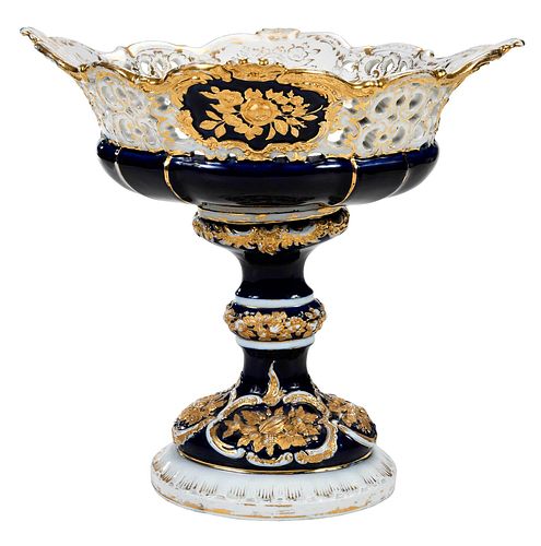 MEISSEN GILT PORCELAIN COMPOTEGerman  374469