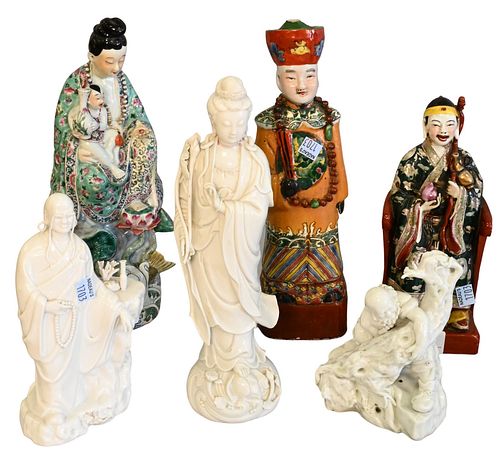 SIX PIECE GROUP OF CHINESE CERAMIC 37449b